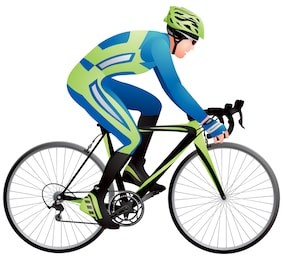 bicycle racer 3 realistic vector illustration, cycle race derby sport series
