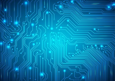 technological vector background with a circuit board texture
