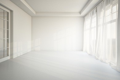 empty living room. 3d render