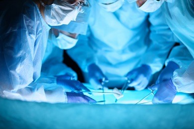 surgery team in the operating room