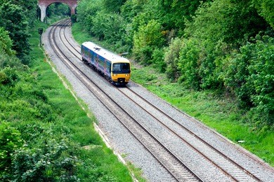 fast passenger commuter train 