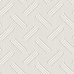 vector seamless pattern. modern stylish texture. geometric striped ornament. monochrome linear braids. contemporary graphic design.