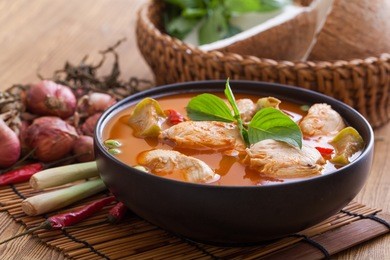 red chicken curry,thai cuisine
