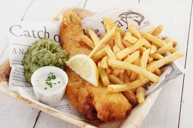 traditional british fish and chips