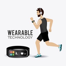 fitness design over white background, vector illustration.
