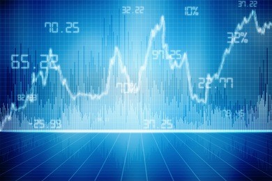 2d business graph background