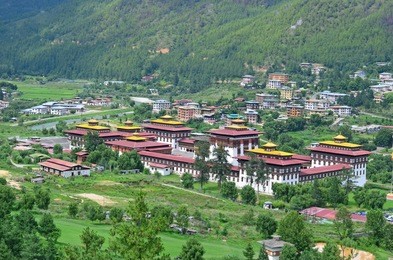 tashichho dzong in the capital of bhutan