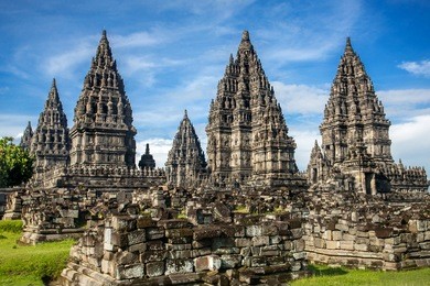 prambanan temple near yogyakarta on java island, indonesia