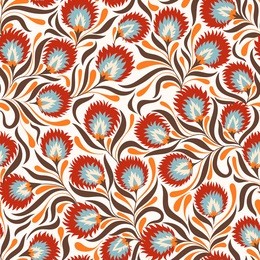 seamless floral vintage pattern. vector retro background for fabric, textile, wrapping paper, web pages, wedding invitations, save the date cards.