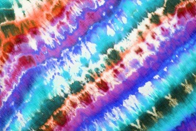 tie dyed pattern on cotton fabric abstract background.
