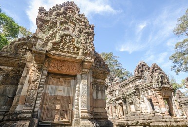 chau say tevoda, one of a pair temples at angkor, cambodia