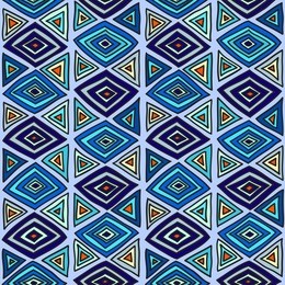 geometric seamless pattern in ethnic style. the structure of classical bright folk motifs of triangles and lozenges.
