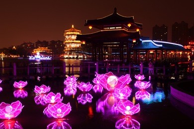xi 'an datang furong garden lanterns