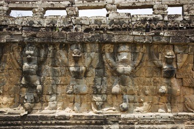 terrace of leper king, angkor, siem reap, cambodia