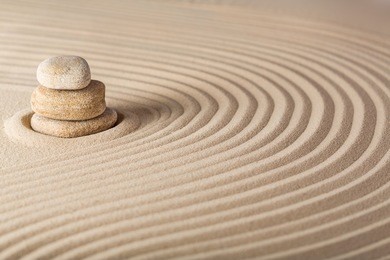 sand, zen, japan.