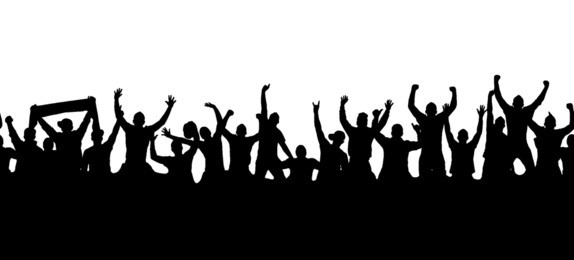 seamless wallpaper from fans for sports championships and music concerts.