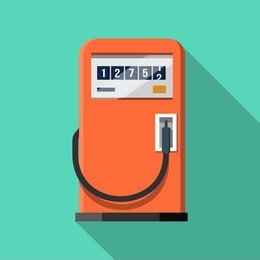 gas pump .vector flat icon