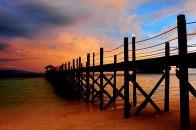 evening at manukan island, malaysia