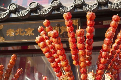beijing ice tomatoes on sticks