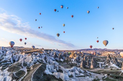 hot air balloon, cappadocia, turkey