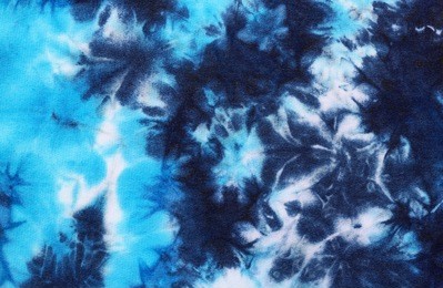 tie dyed pattern on cotton fabric abstract background. 