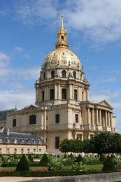 palace des invalides in paris, france. famous landmark.