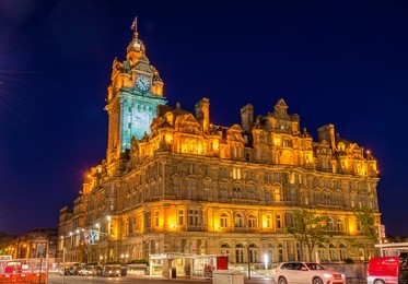 the balmoral hotel, a historic building in edinburgh - scotland