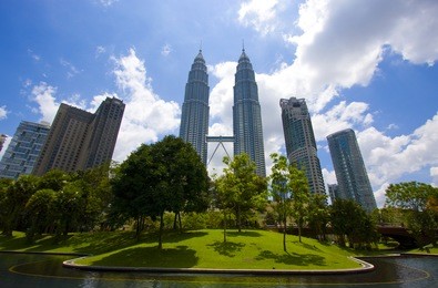 petronas twin towers in kuala lumpur, malaysia