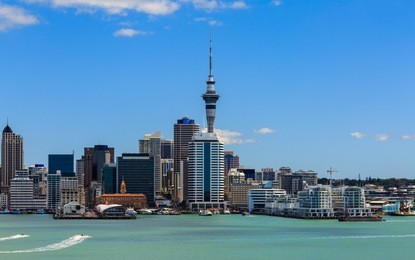 auckland cityscape, north island, new zealand