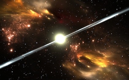 pulsar highly magnetized, rotating neutron star