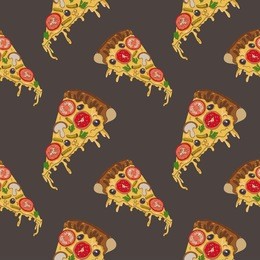 pizza pattern seamless