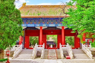 temple of confucius at beijing is the second largest confucian temple in china. beijing.