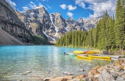 moraine lake in banff national park, canada