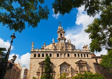 cathedral at valencia spain - architecture background
