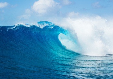 blue ocean wave