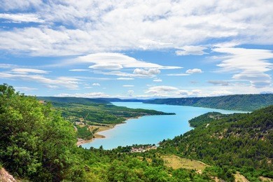 verdon gorge and st. croix lake, provence, france 