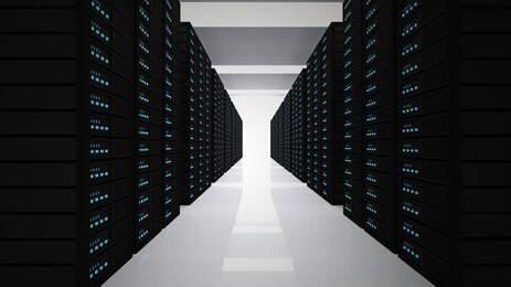 tower of servers in room 