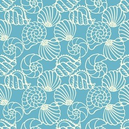 seamless pattern with sea shells. repeating print background texture. cloth design. wallpaper, wrapping  