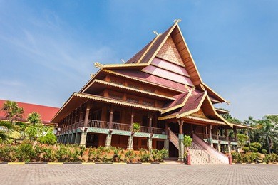 riau pavilion inside taman mini indonesia park.