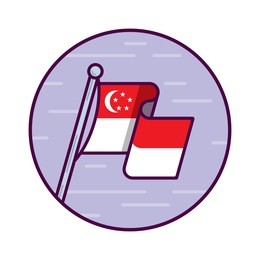 singapore flag icon