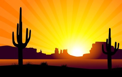 desert sunrise