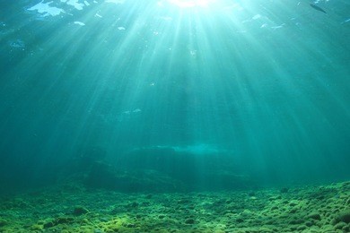underwater background in ocean