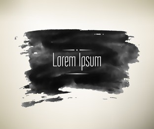 handmade black ink backgrounds painted by brush. vector illustration