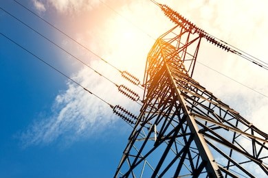 high voltage post or high voltage tower