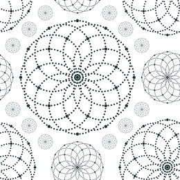 dotted pattern with circles and nodes. repeating modern stylish geometric background. simple abstract monochrome texture