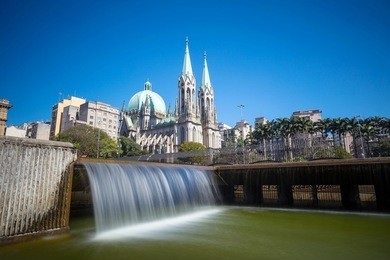 se cathedral in downtown sao paulo brazil