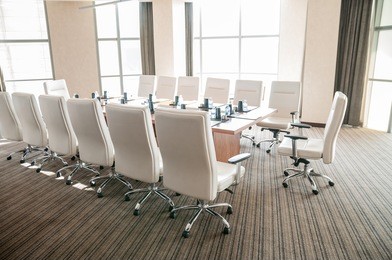 meeting room with conference table