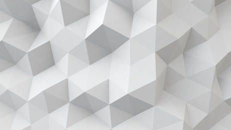 white polygonal geometric surface. computer generated abstract 3d background 