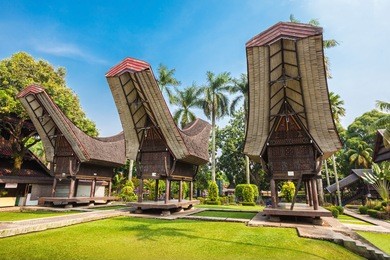 sulawesi pavilion in the taman mini indonesia park