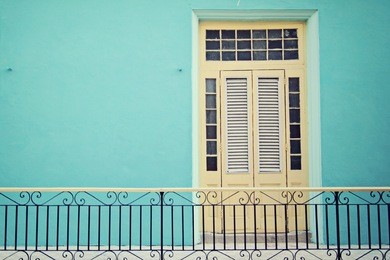 colorful house in havana, cuba